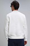 Lufian Erkek Lowe Sweatshirt 112030125 Kırık Beyaz