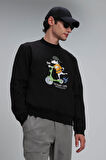 Lufian Erkek Igor Sweatshirt 112030128 Siyah