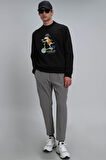 Lufian Erkek Igor Sweatshirt 112030128 Siyah