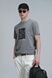 Nally Modern Grafik T- Shirt Yeşil