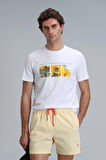 June Modern Grafik T- Shirt Beyaz