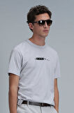 Kane Modern Grafik T-Shirt Taş