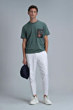 Exotıc Modern Grafik T- Shirt Ördek Yeşili