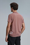 Lufian Erkek Potter Modern Grafik T-Shirt 111020221 Tarçın
