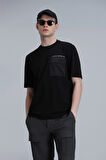 Lıam Modern Grafik T- Shirt Siyah