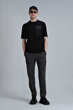 Lıam Modern Grafik T- Shirt Siyah