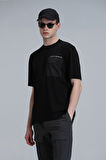 Lıam Modern Grafik T- Shirt Siyah