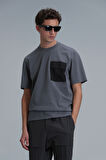 Lıam Modern Grafik T- Shirt Gri
