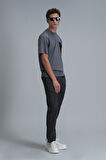 Lıam Modern Grafik T- Shirt Gri