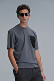 Lıam Modern Grafik T- Shirt Gri