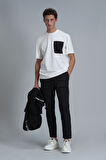Lıam Modern Grafik T- Shirt Kırık Beyaz