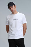 Tony Modern Grafik T- Shirt Beyaz