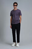 Junya Erkek Basic Tişört Mürdüm