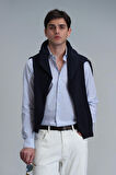 Lufian Erkek Varda Basic Comfort Slim Fit Gömlek 111010606 Mavi