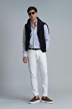 Lufian Erkek Varda Basic Comfort Slim Fit Gömlek 111010606 Mavi