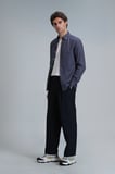 Pitaya Erkek Keten Gömlek Comfort Fit Antrasit