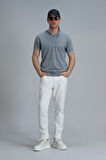 Lufian Erkek Vernon Smart Polo T-Shirt 111040163 Gri