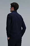 Lufian Erkek Lıne Basic Comfort Fit Gömlek 111010614 Lacivert