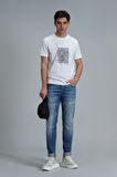 Tomy Smart Jean Erkek Pantolon Slim Fit Mavi