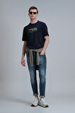 Joy Smart Jean Erkek Pantolon Slim Fit Mavi