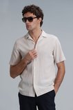 Femer Erkek Basic Gömlek Regular Fit Bej