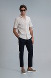 Femer Erkek Basic Gömlek Regular Fit Bej