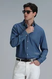 Warter Erkek Basic Gömlek Regular Fit Mavi
