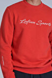 Lufian Erkek Loved Sweatshirt 112030137 Açık Kırmızı