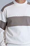 Pıeces Erkek Sweatshirt Kırık Beyaz