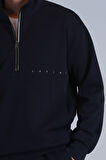 Lufian Erkek Howe Sweatshirt 112030142 Lacivert