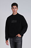 Vıler Erkek Sweatshirt Siyah