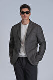 Andre Spor Erkek Blazer Ceket Slim Fit Kahverengi