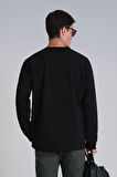 Lufian Erkek Techno Sweatshirt 112030153 Siyah