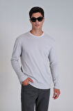 Lufian Erkek Patrıce Uzun Kol T-Shirt 112020041 Taş