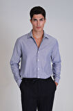 Strıt Erkek Basic Gömlek Slim Fit Lacivert