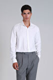 Lufian Erkek Wonder Comfort Fit Basic Gömlek 112010639 Beyaz
