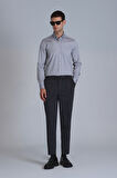 Danıel Erkek Basic Gömlek Slim Fit Gri