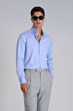 Lufian Erkek Danıel Basic Slim Fit Gömlek 112010640 Mavi