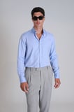 Danıel Erkek Basic Gömlek Slim Fit Mavi