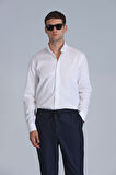 Jakob Erkek Basic Gömlek Slim Fit Beyaz
