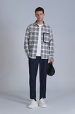 Hard Erkek Basic Gömlek Slim Fit Lacivert