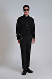 Jakob Erkek Basic Gömlek Slim Fit Siyah