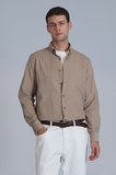 Water Erkek Basic Gömlek Slim Fit Bej