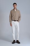 Water Erkek Basic Gömlek Slim Fit Bej