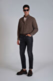 Water Erkek Basic Gömlek Slim Fit Kum