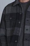 Broken Erkek Basic Gömlek Slim Fit Siyah
