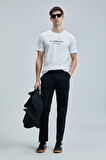 Lufian Erkek Fusıon Modern Grafik T-Shirt 111020250 Beyaz