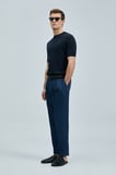 Alberto Smart Erkek Chino Pantolon Comfort Pileli Lacivert