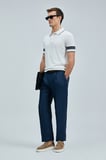 Alberto Smart Erkek Chino Pantolon Comfort Pileli Lacivert