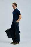 Fredıco Smart Erkek Chino Pantolon Comfort Pileli Lacivert